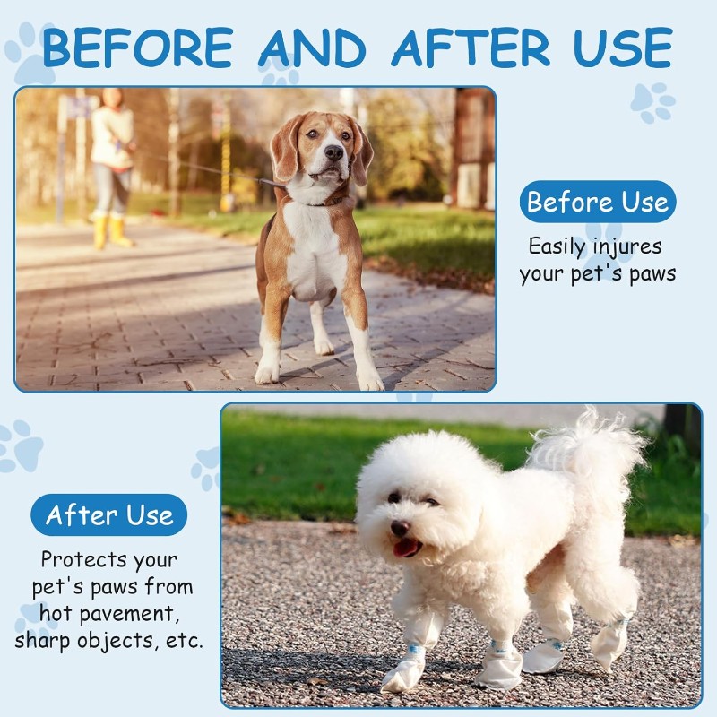 Dog Booties Paw Protector - 【BOŻE NAJŚWIĘTSZE ŚWIĘTO】 Jednorazowe ochraniacze na
